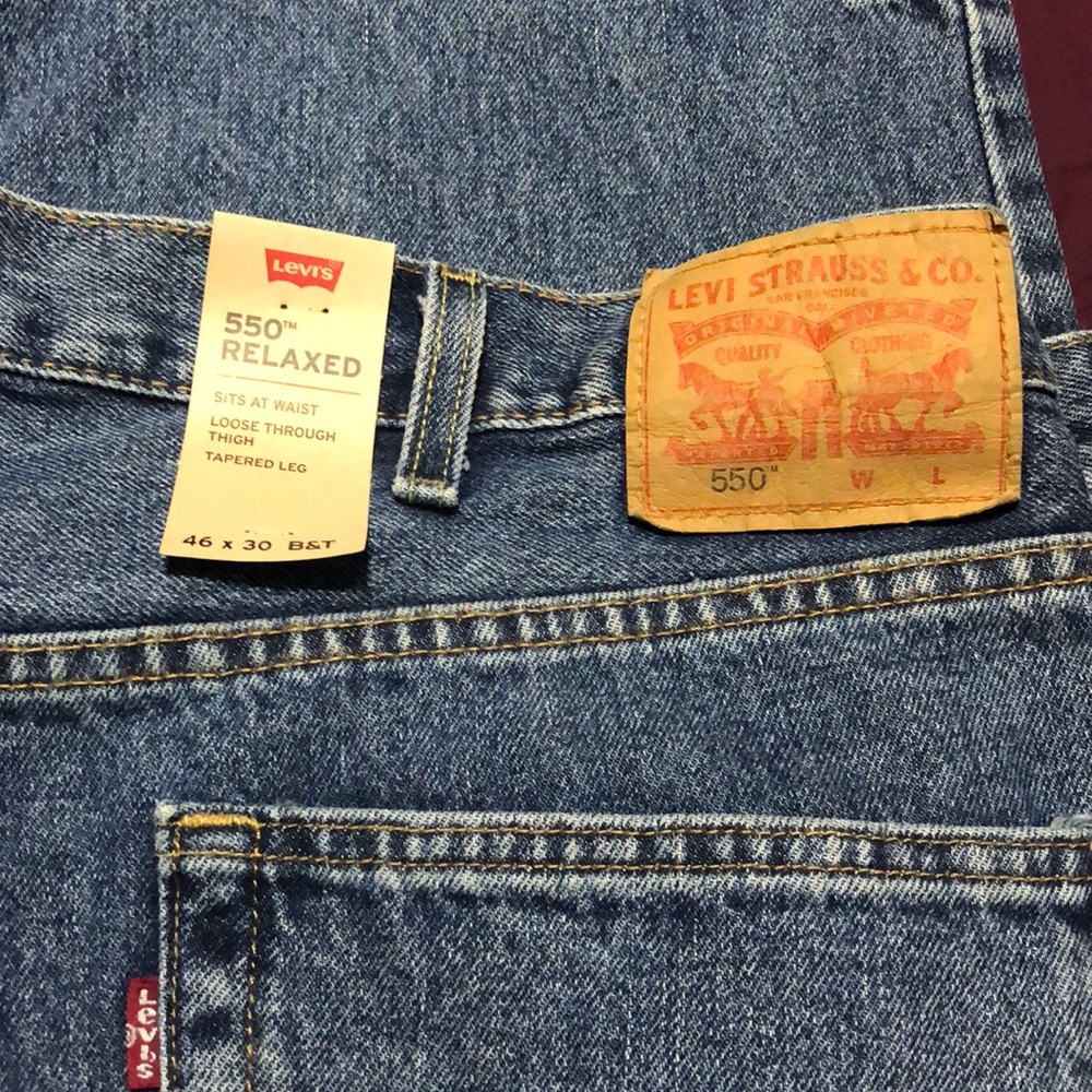 Mens Levi’s Jeans 550 Relaxed 46x30